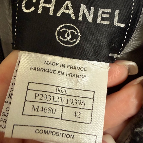 💋CHANEL Black and White Tweed Midi Dress 072 - Picture 4 of 8